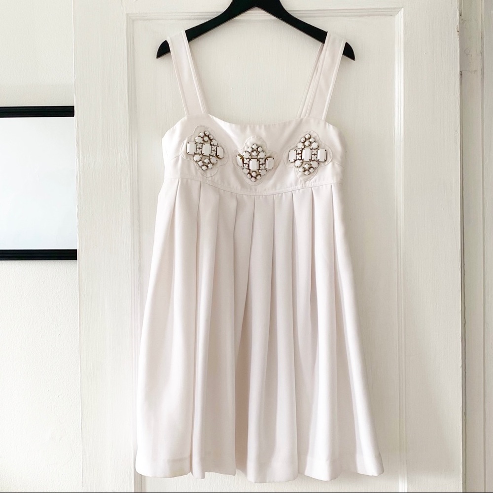 Anthropologie X Karta Embellished Trapeze Dress